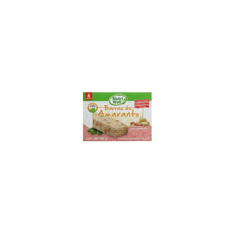 Mini Barras de Amaranto Nutri energy 15 g 1/24 Clave: 19180