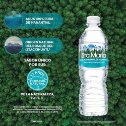 Agua Embotellada 24 Pzas de 500 ml Santa María 1/30 Clave 19182