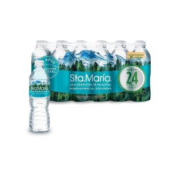 Agua Embotellada 24 Pzas de 500 ml Santa María 1/30 Clave 19182
