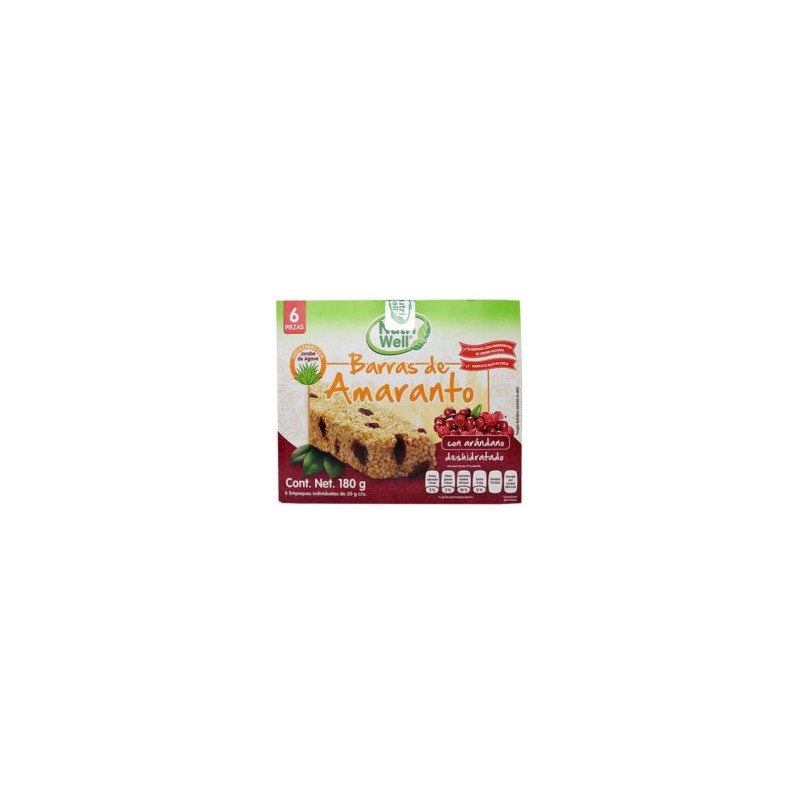 Barras de Amaranto de 30 g Nutriwell 1/1 Clave: 19167