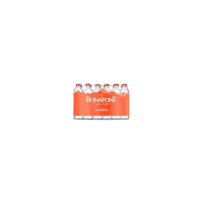 Agua Embotellada 24 Pzas de 600 ml Bonafont 1/24 Clave 19181