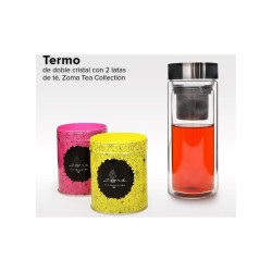 Set Termo con 2 latas de Te Zoma  1/2 Clave  19308