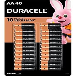 Pilas Alcalinas AA 40 Piezas Duracell 1/40 Clave: 19647
