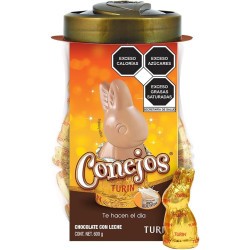 Chocolates con leche conejos Turin 600 g 1/1 Clave: 19356
