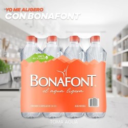 Agua Embotellada 12 Pzas de 1.5 l Bonafont 1/12 Clave 19185