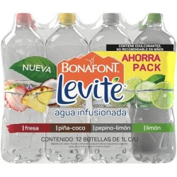 Agua de Sabor Levite de Bonafont 1 l 1/12 Clave 19187