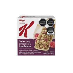 Barras de Cereal Frambuesa/Pay de Queso 132 g Kelloggs 1/6 Clave: 19175