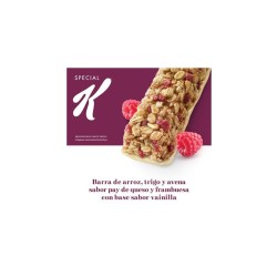 Barras de Cereal Frambuesa/Pay de Queso 132 g Kelloggs 1/6 Clave: 19175
