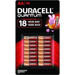 Pilas Alcalinas AA 16 Pzas Duracell Quantum 1/16 Clave: 19653