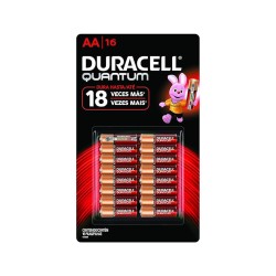 Pilas Alcalinas AA 16 Pzas Duracell Quantum 1/16 Clave: 19653