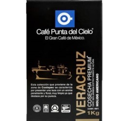 Café Molido Veracruz Punta de Cielo 1 Kg 1/1 Clave: 19291