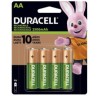 Pilas Recargables AA 4 Pzas Duracell 1/4 Clave: 19658