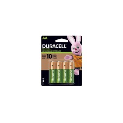 Pilas Recargables AA 4 Pzas Duracell 1/4 Clave: 19658