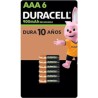 Pilas Recargables AAA 6 Pzas Duracell 1/6 Clave: 19659