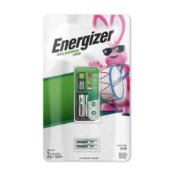 Cargador de Pilas + 2 Pilas AA + 2 Pilas AAA Energizer 1/4 Clave: 19661