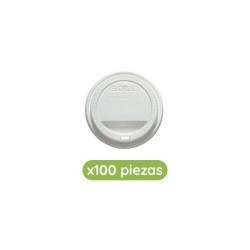 Tapa Plástica Viajera para Vasos de 8 Oz. Solo 10/100 Clave: 19403