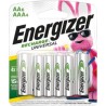 Pilas Recargables AA 6pzas + AAA  4pzas Energizer 1/10 Clave: 19662