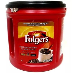 Café Molido Folgers Tostado Clásico 876 g 1/1 Clave 19305