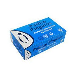 Palillos de Madera Redondeados Pingüino 15/250 Clave: 19407