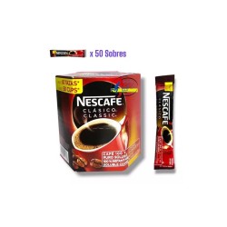 Nescafé Soluble Stick en Sobres 50 Sobres 2g Clave: 19664