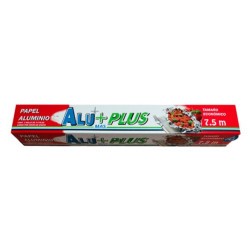 Papel Aluminio Paquete Aluplus 6/7.5 m Clave: 19411