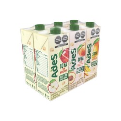 Bebida de Soya Ades 946 ml 1/6 Clave: 19208