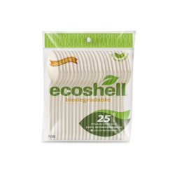 Cuchara Pastelera Biodegradable Eco Shell 1/2000 Piezas Clave: 19663