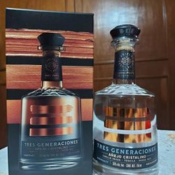 Tequila Añejo Cristalino Tres Generaciones 750 ml 1/1 Clave: 19588