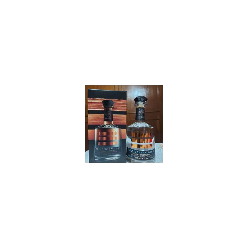 Tequila Añejo Cristalino Tres Generaciones 750 ml 1/1 Clave: 19588