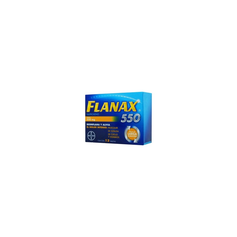 Flanax Analgésico Tabletas 550 g 1/1 Clave: 10101