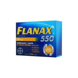 Flanax Analgésico Tabletas 550 g 1/1 Clave: 10101