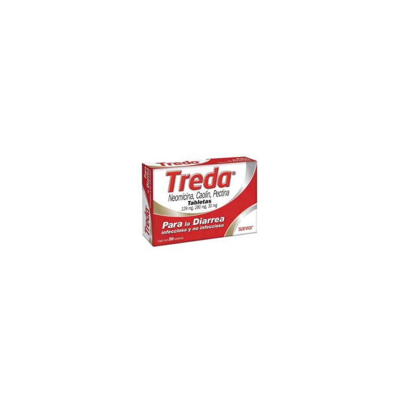 Antidiarreico Treda Tabletas 1/20 Clave: 10312