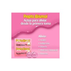 Pepto Bismol Tabletas masticables 1/24 Clave: 10314