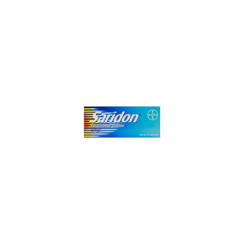 Analgésico Saridon 500 g 50 g 1/20 Clave: 10109