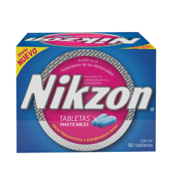 Nikzon Tabletas masticables 1/90 Clave: 10112