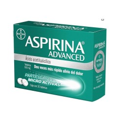 Analgésico Aspirina Advanced Ácido Acetilsalicílico 500 g 1/20 Clave: 10119