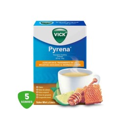 Antigripal Vick Pyrena Sabor Miel y Limón 5g 1/10 Clave: 10355