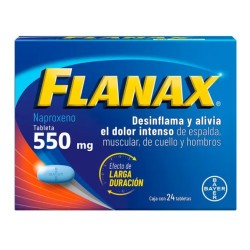 Flanax 550 Analgésico Antiinflamatorio 1/24 Clave: 10245