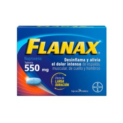 Flanax 550 Analgésico Antiinflamatorio 1/24 Clave: 10245