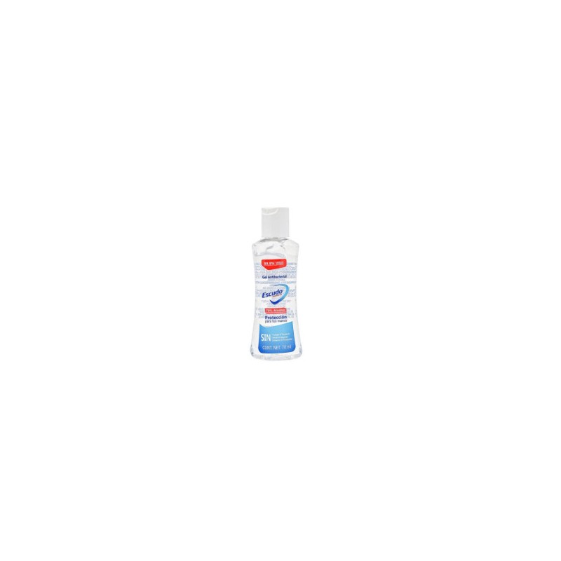 Gel Antibacterial Escudo 70 ml 1/1 Clave: 10181