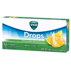 Pastillas Vick Sabor Limón 2 g C/U 1/20 Clave: 10367