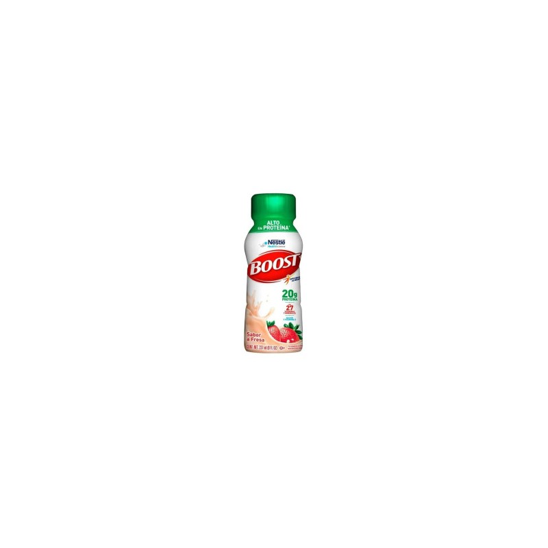 Suplemento Alimenticio Boost Alto en Proteína Sabor Fresa 237 ml 1/20 Clave: 10421