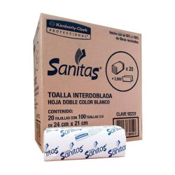 Toalla Sanitas Interdoblada 20/100 Clave 92231