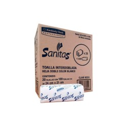 Toalla Sanitas Interdoblada 20/100 Clave 92231