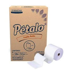 Toalla en Rollo para Manos Pétalo 6/180 Clave: 92221