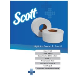 Higiénico Scott Jumbo Jr. 6/250 Clave 90620