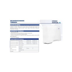 Secador de Manos Óptico con Sensor Jofel 1/1 Clave: AA84126