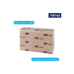 Toalla Interdoblada Universal Tork 8/250 Clave: 700162