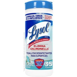 Toallitas Desinfectantes Lysol Spring 35 Pzas 1/1 Clave 51621