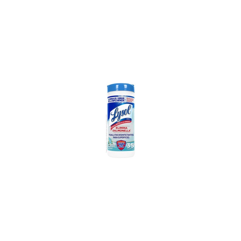 Toallitas Desinfectantes Lysol Spring 35 Pzas 1/1 Clave 51621